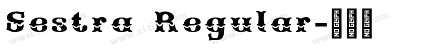 Sestra Regular字体转换